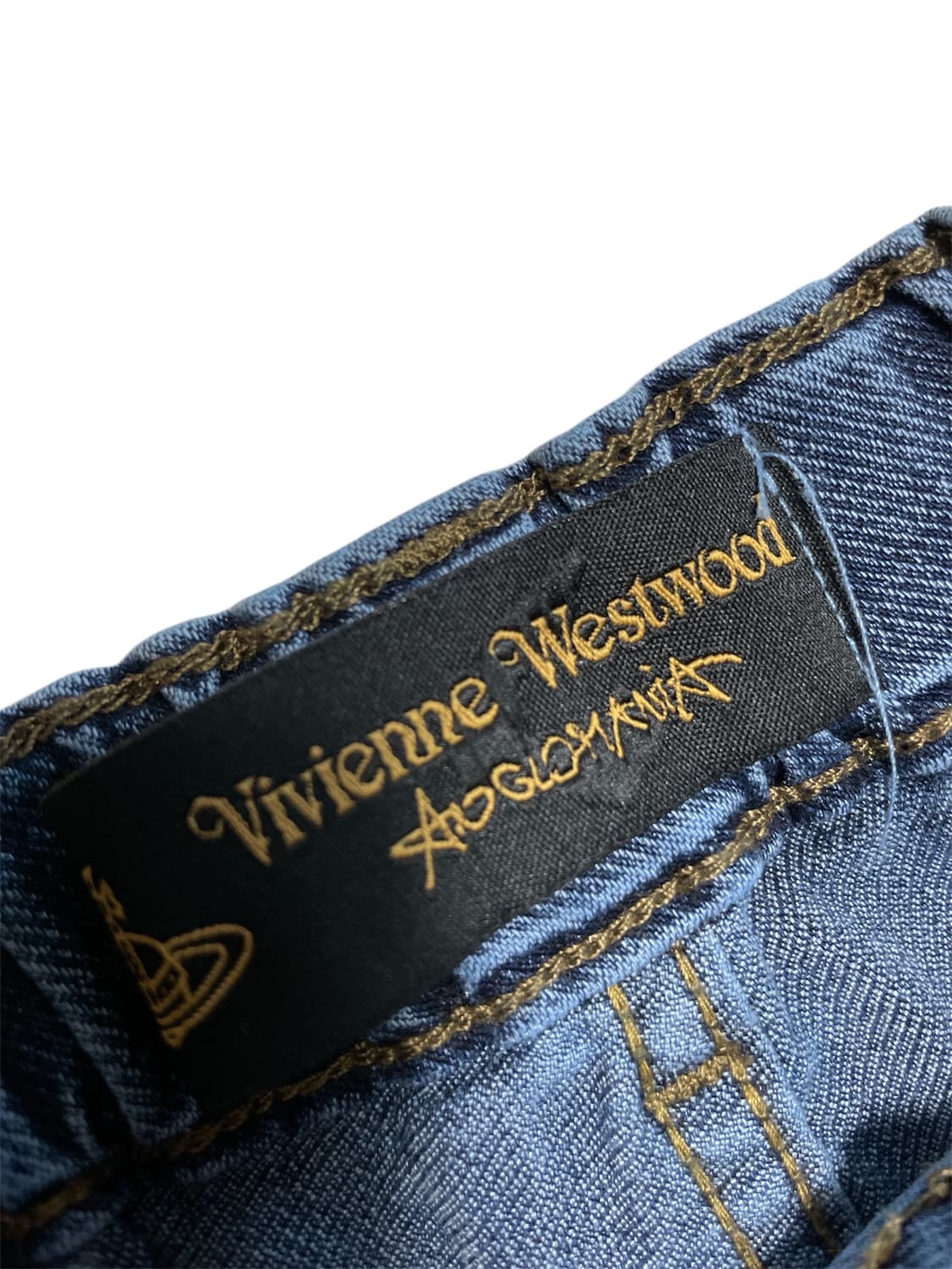 비비안웨스트우드 앵글로매니아 빈티지 데님 일자팬츠 y2k갸루핀터00s 상품이미지7