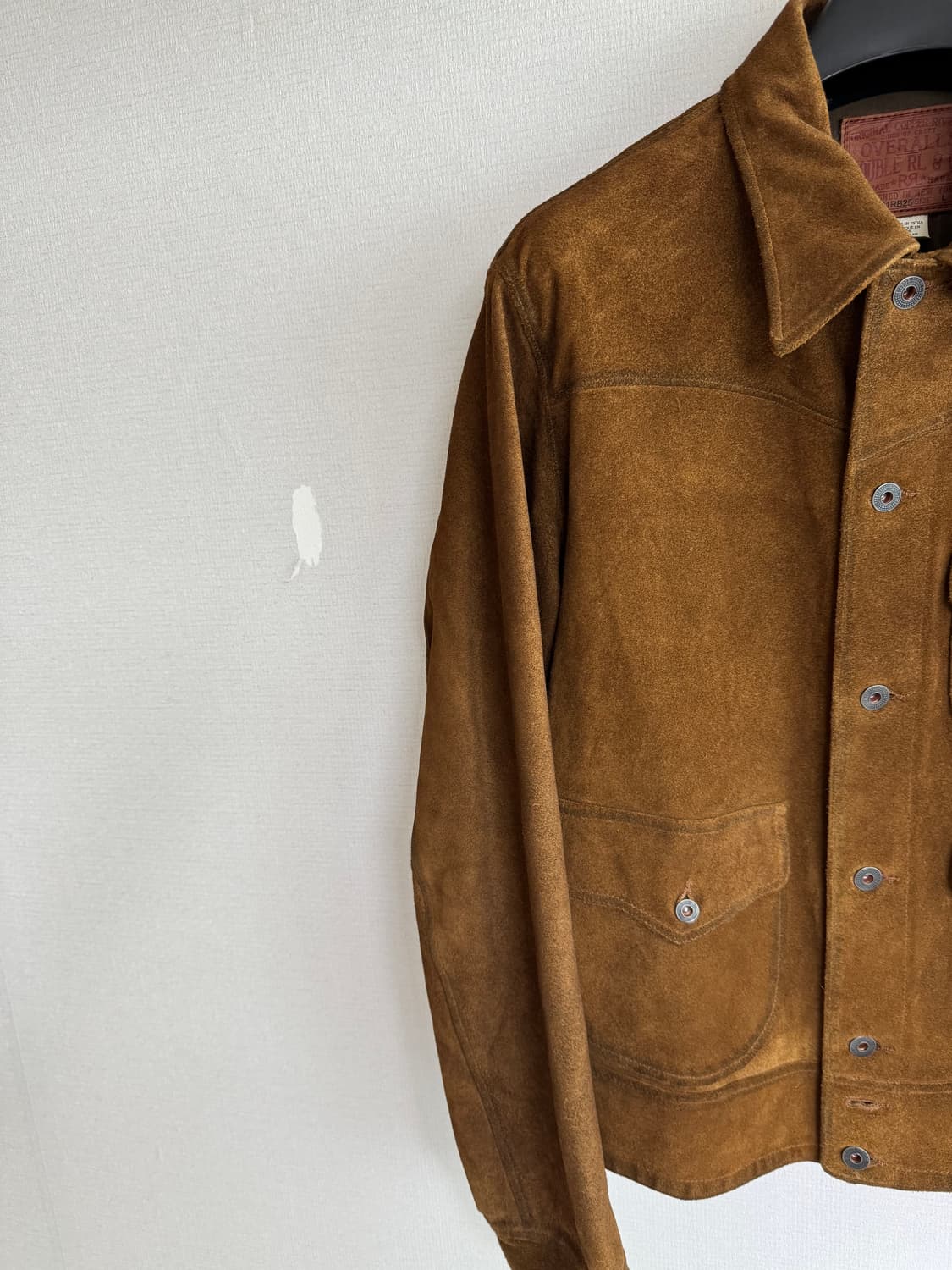 [L] RRL 러프아웃 스웨이드 자켓 브라운 /뉴스보이 카코트 상품이미지3