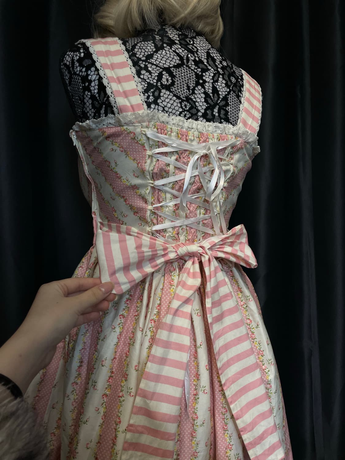 BODYLINE 바디라인 로리타 히메갸루 리본 핑크 원피스 상품이미지6