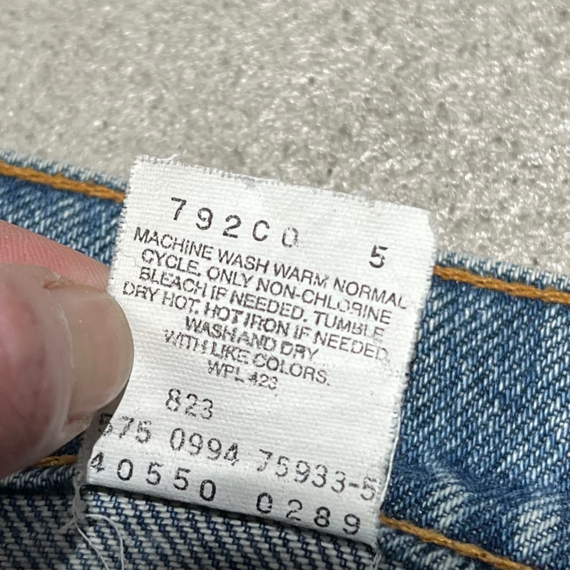 usa 리바이스 550 오렌지탭 데님팬츠 s10162 상품이미지8