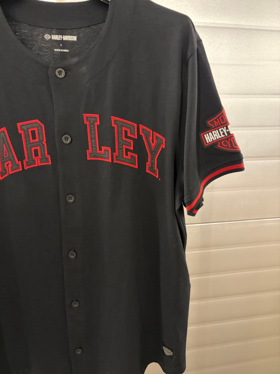 Harley Davidson baseball shirt L 상품이미지3