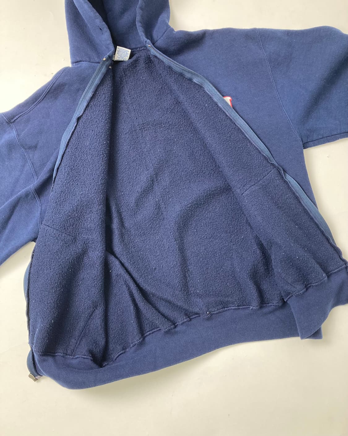 90s Russell Zip Up Hoodie (navy) 상품이미지8