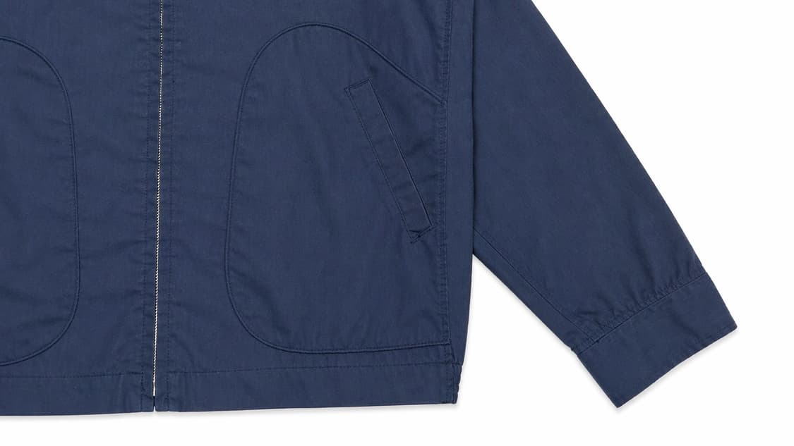 JPN 90s 일본 빈티지 아메카지 올드 크로커다일 네이비 해링턴 자켓 상품이미지5