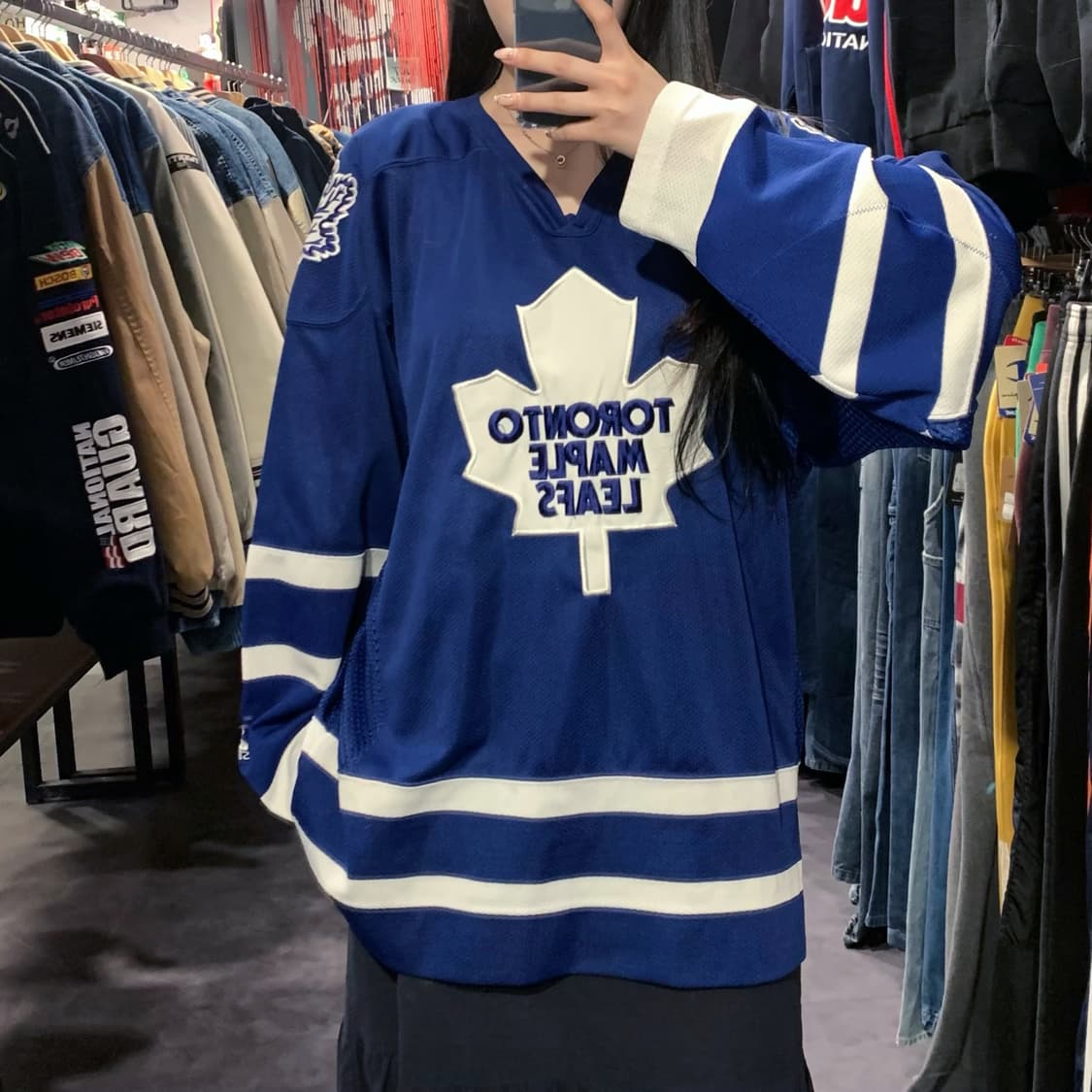 [IM] NHL X STARTER 토론토 메이플리프스 하키 져지 상품이미지1