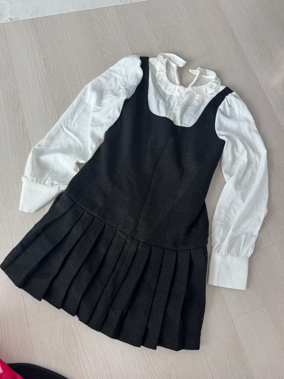 메리온 위즈 프릴 트위드 원피스 상품이미지2