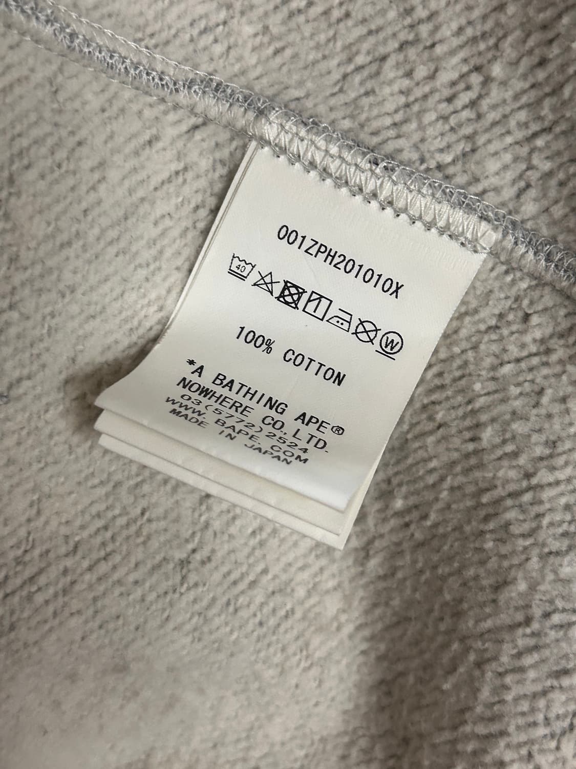 새상품급) 베이프 샤크 후드집업 그레이 상품이미지4