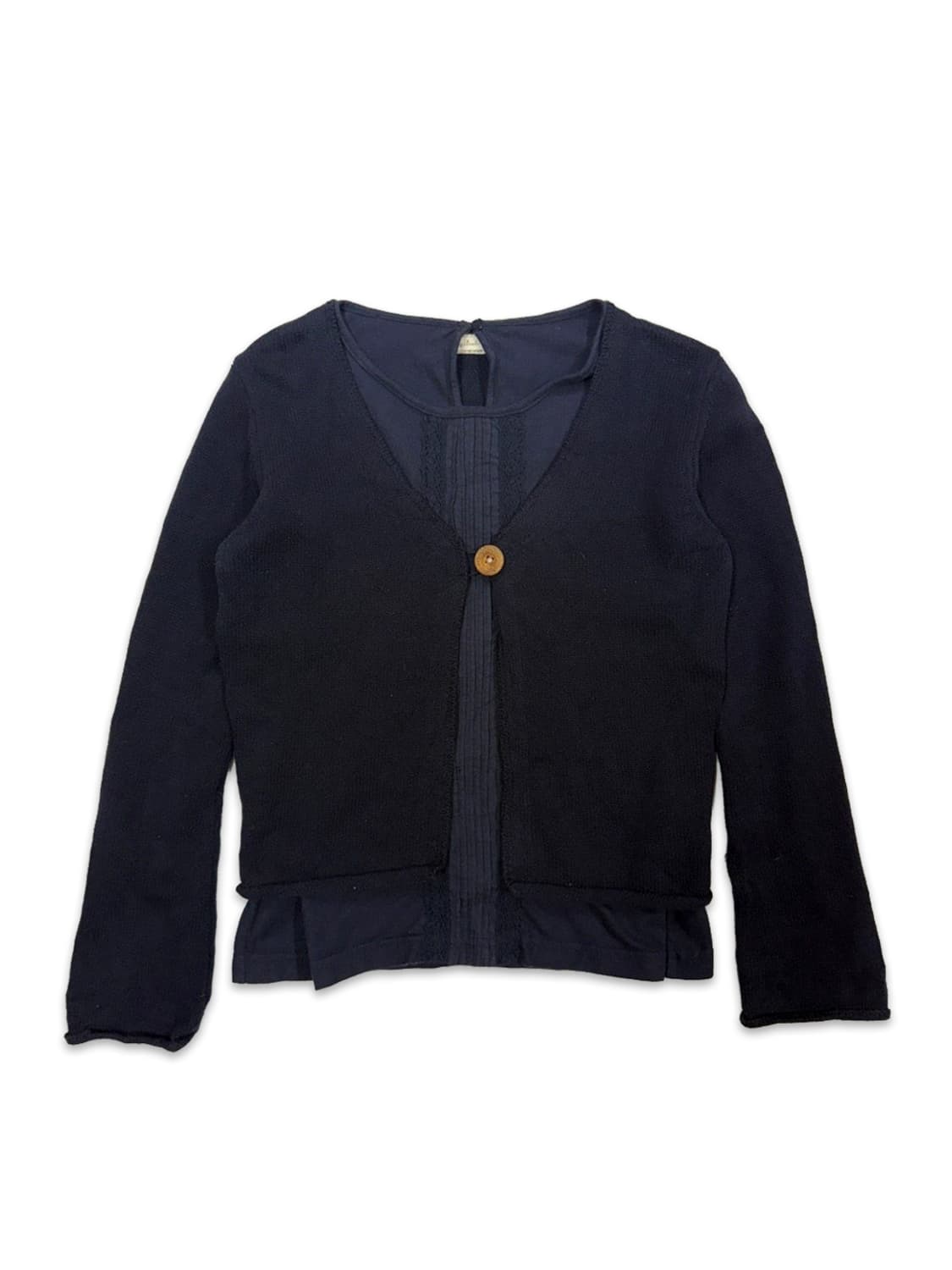 빈티지 네이비 모리 레이어드 가디건 세트 상품이미지1