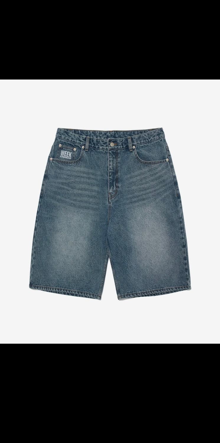 위캔더스 데님 쇼츠 상품이미지1