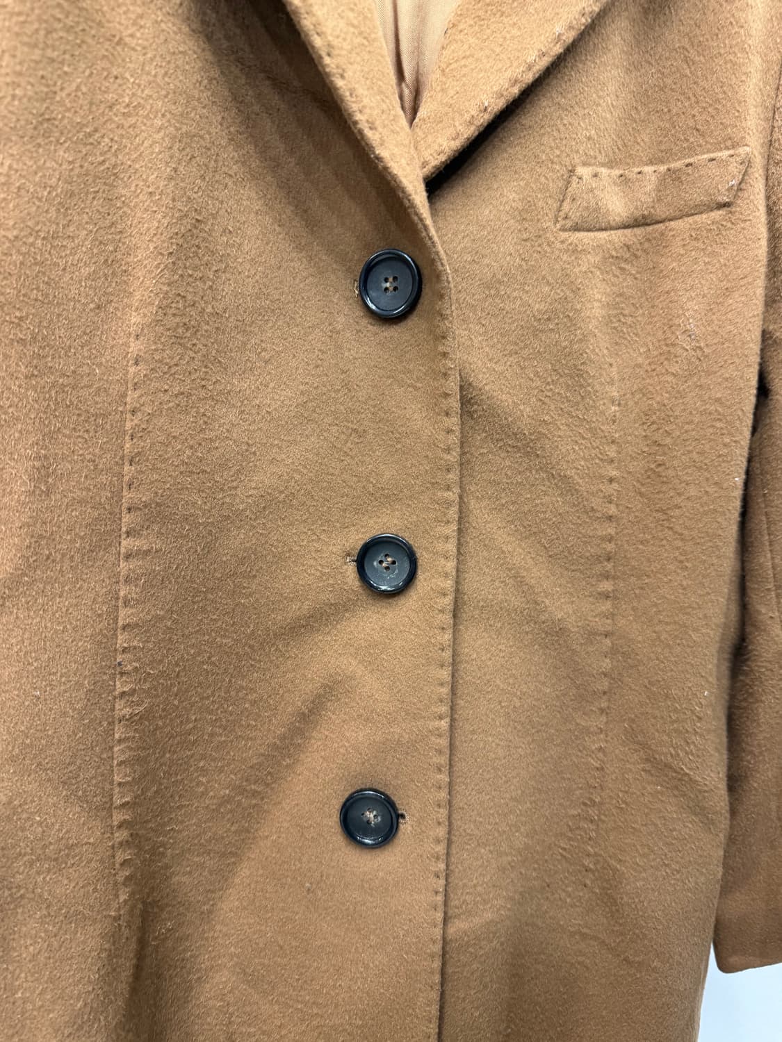 정품) 비앙카 여성 울 코트 브라운 48 상품이미지4