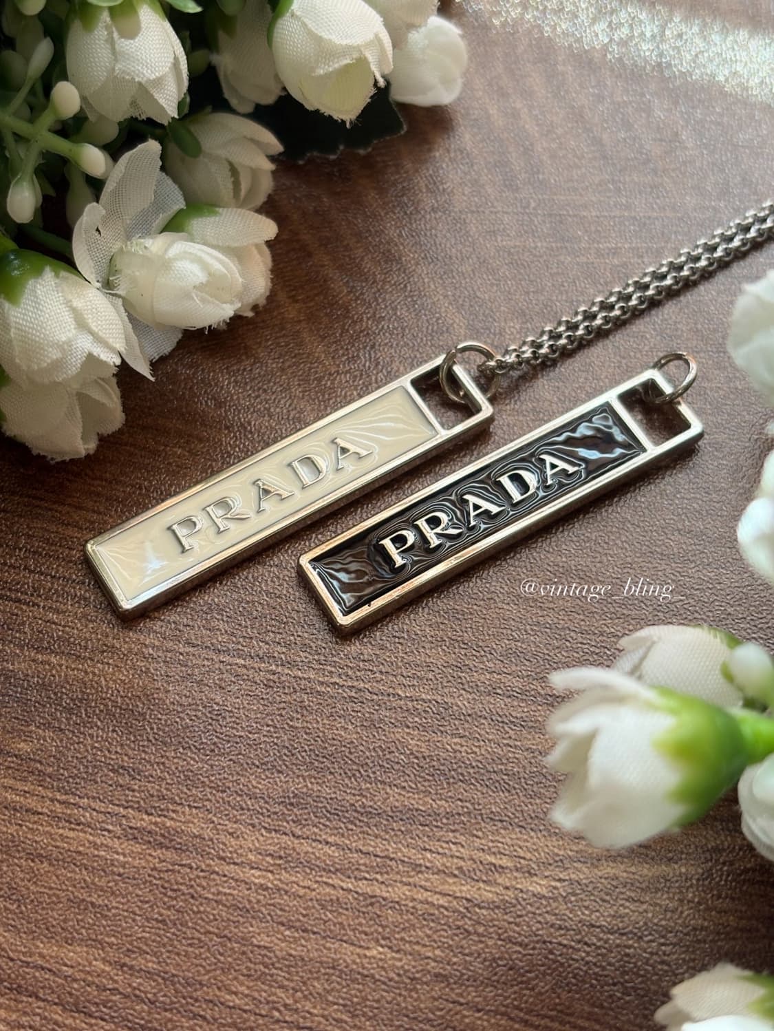 프라다 메탈 후크 실버 목걸이   상품이미지2