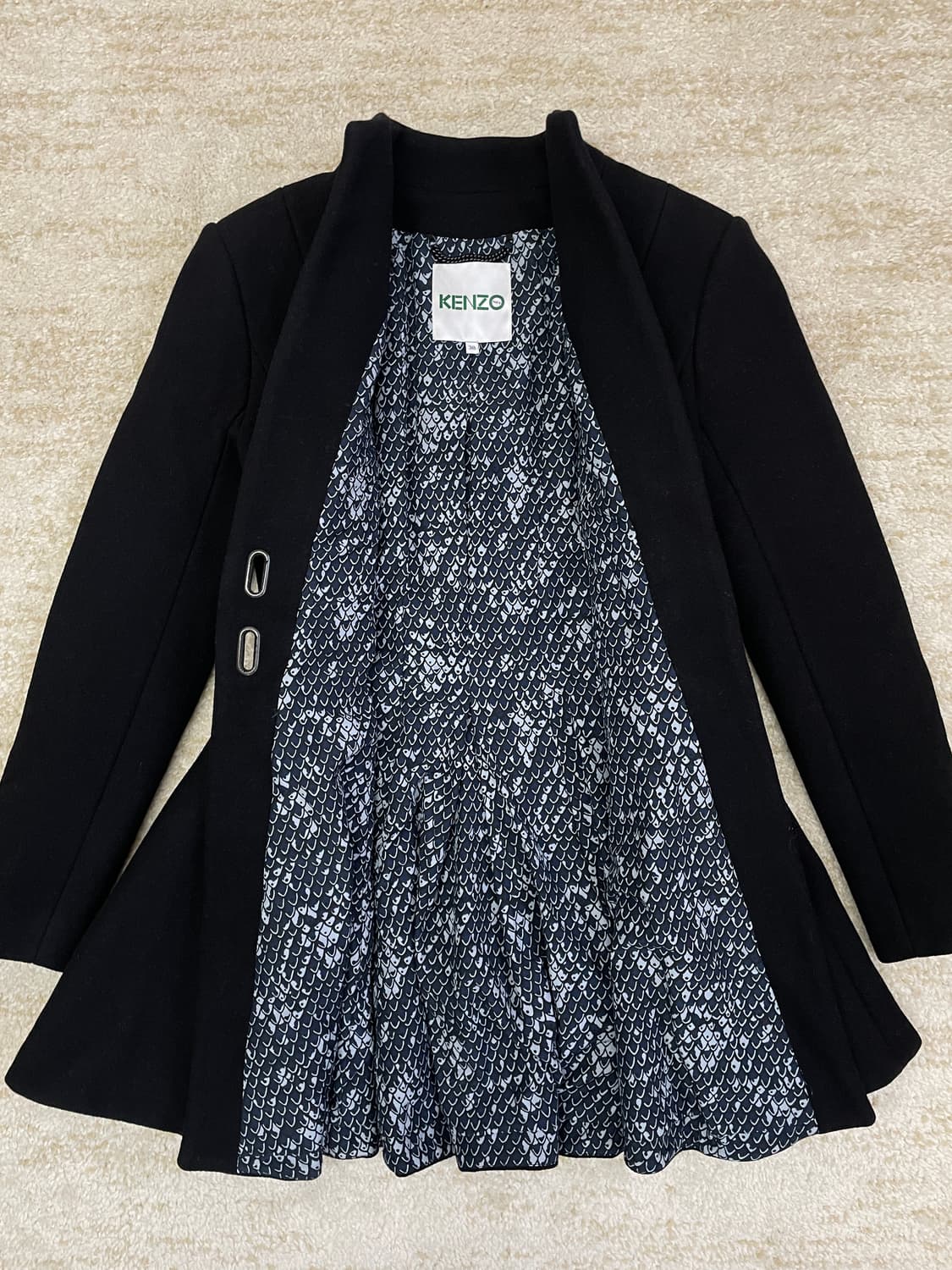[S] KENZO 겐조 우먼 플리츠 테일러드 여성 코트 상품이미지3