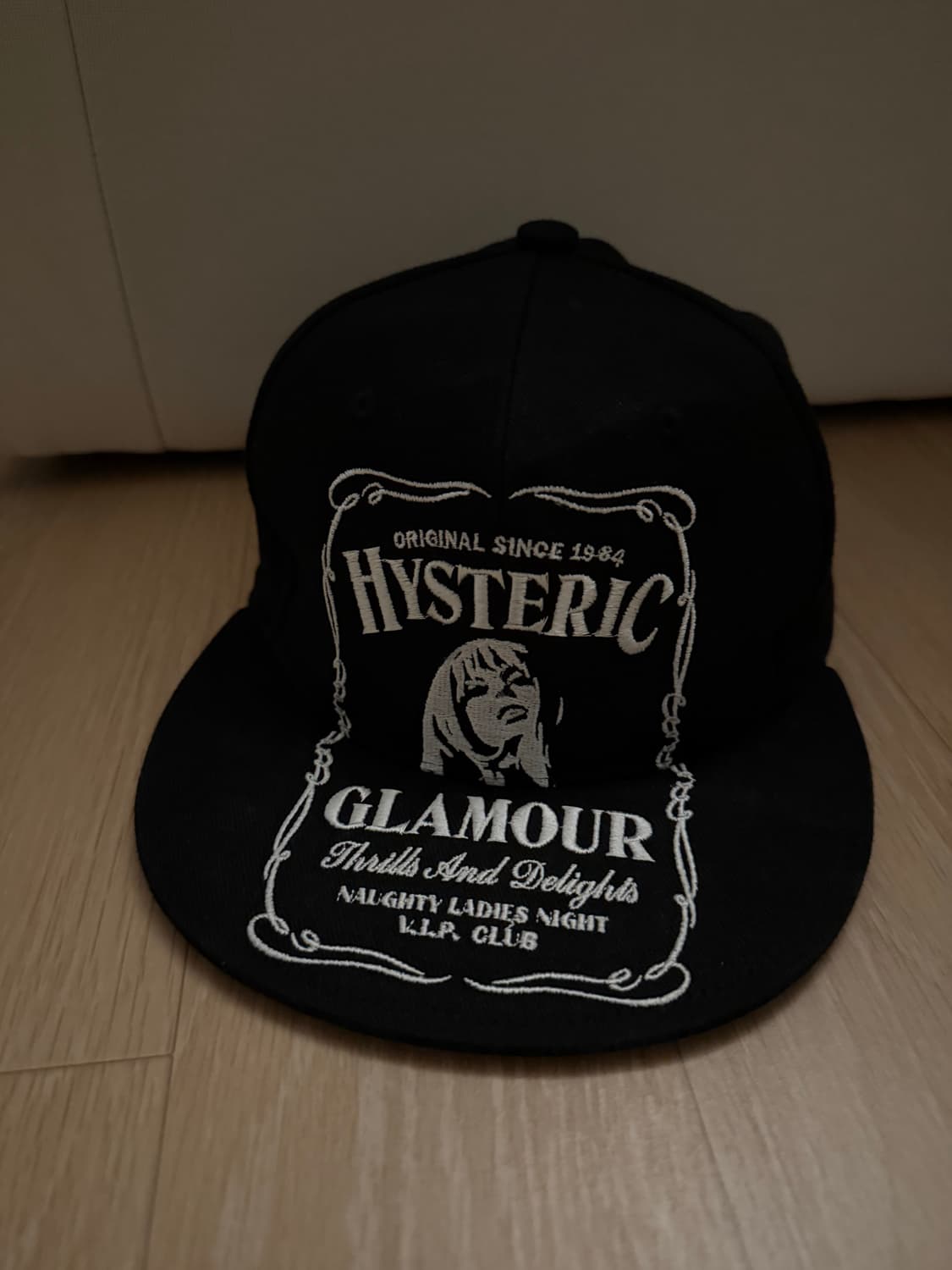 히스테릭글래머 HYS 위스키 자수 캡 블랙 모자 뉴진스 해린 상품이미지4
