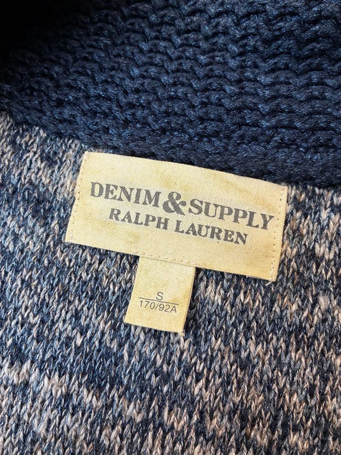 데님앤서플라이 00's 숄카라 니트 집업 PN6120 상품이미지6