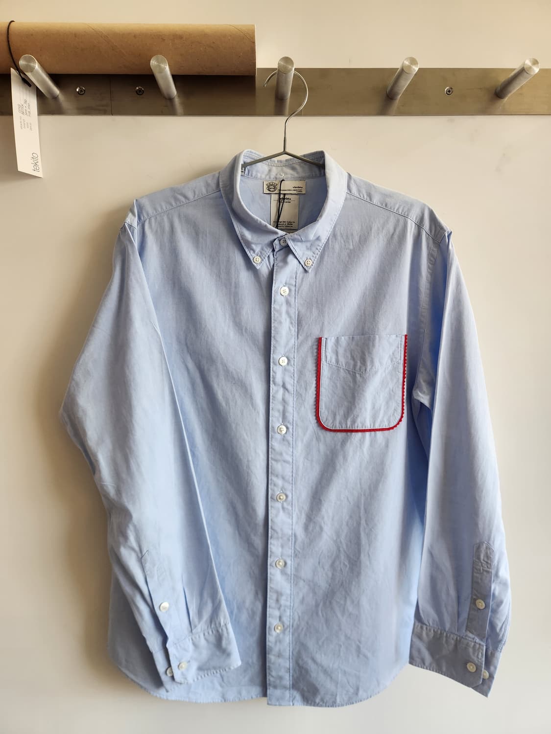 비즈빔 포켓 프린지 B.D 옥스포드 셔츠 L/S 상품이미지1