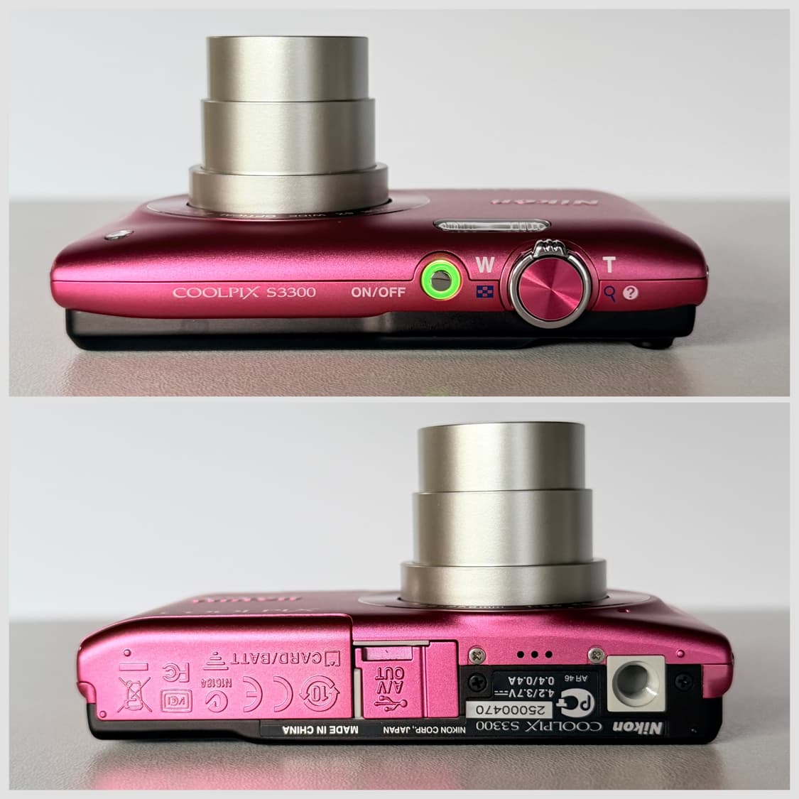 🎀트와이스 사나 픽・미품🎀 니콘 쿨픽스 S3300 핑크 빈티지디카 상품이미지7
