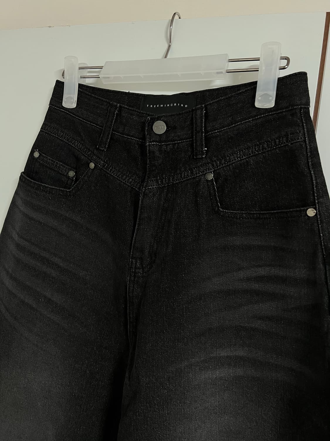 [트리밍버드]트밍 요크 벌룬 데님 블랙 1사이즈 상품이미지3