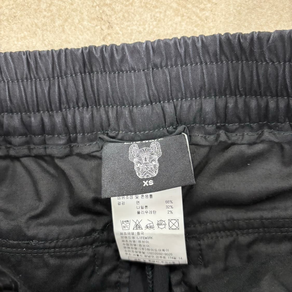 라이프워크 카고 블랙 조거 팬츠 상품이미지4