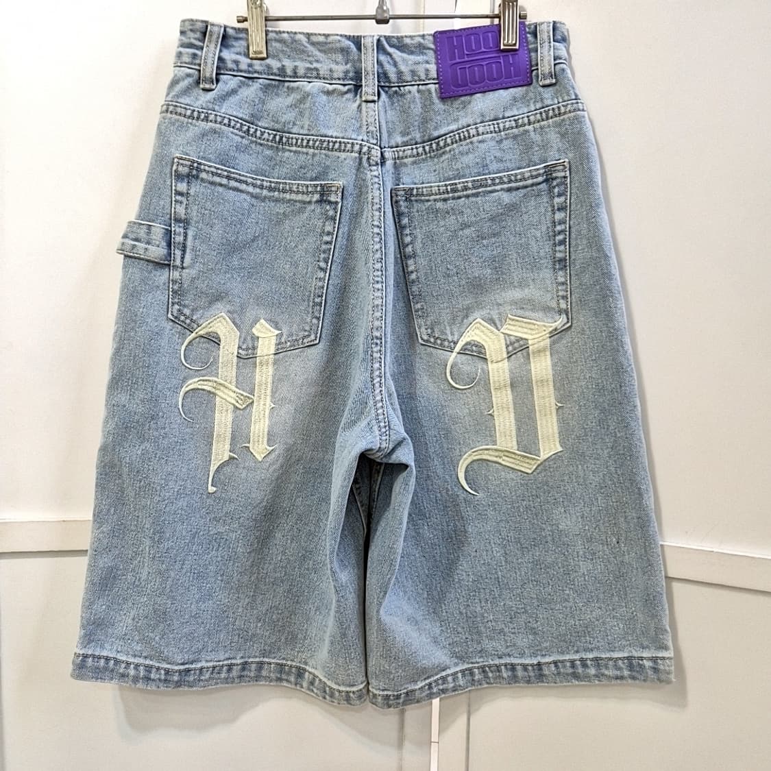HOODHOOD 버뮤다 데님 팬츠 여성 상품이미지5