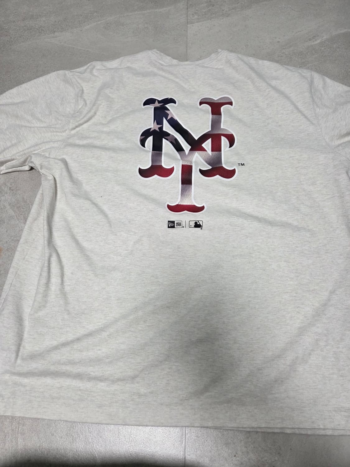 뉴에라 MLB 뉴욕 메츠 반팔 티셔츠 오토밀 상품이미지4