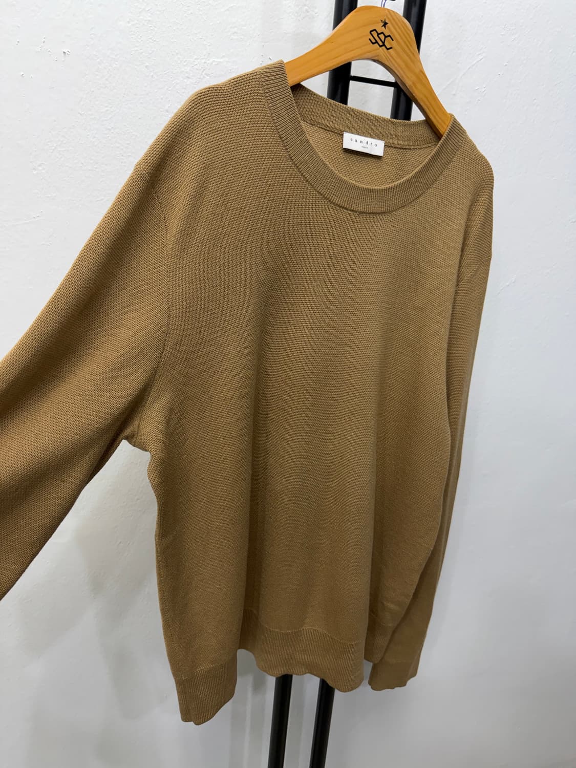 정품) 산드로옴므 브라운 니트 스웨터 XL 상품이미지2