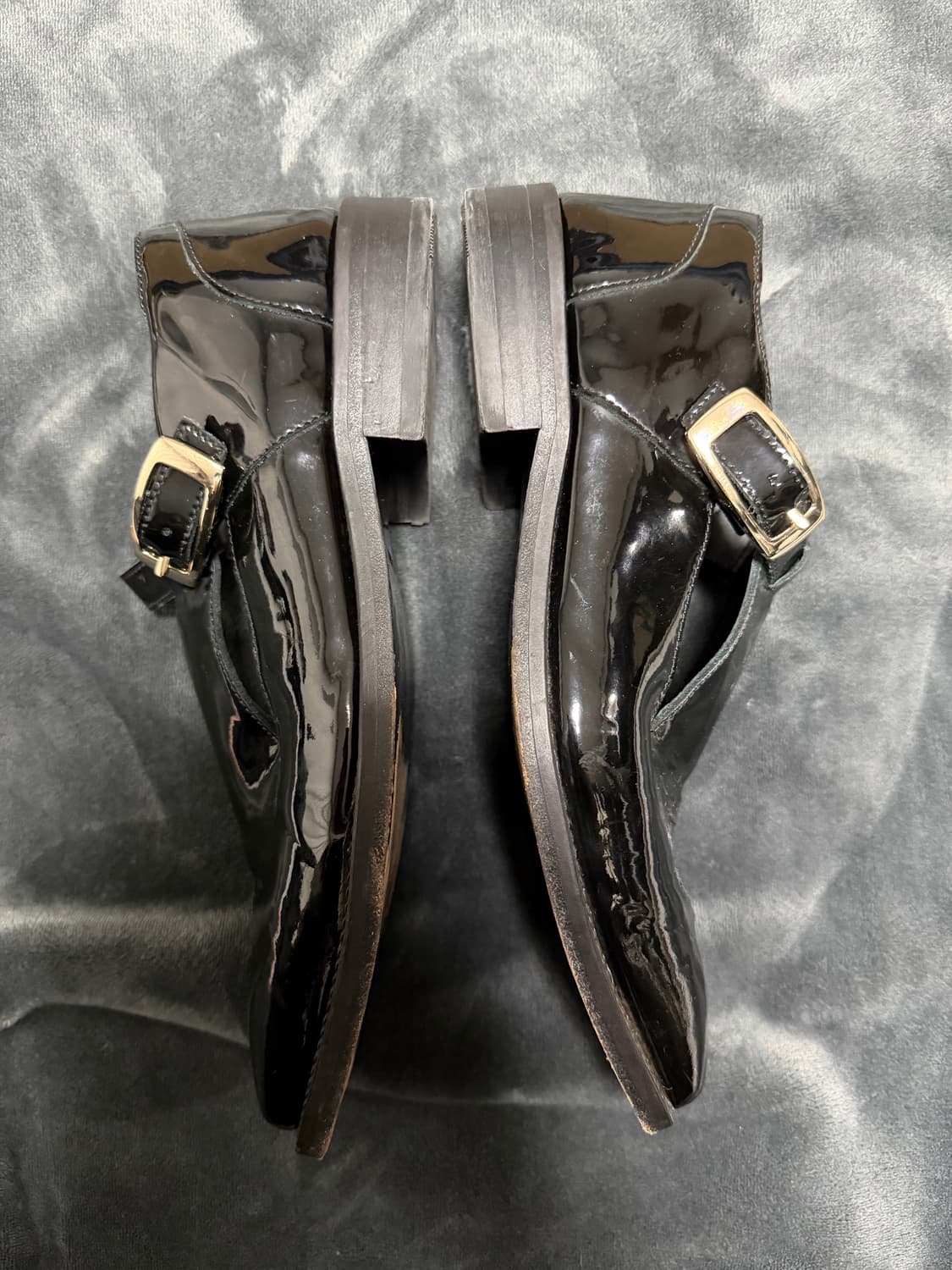 ERNEST W. BAKER T-BAR MONKSTRAPS BLACK  상품이미지5