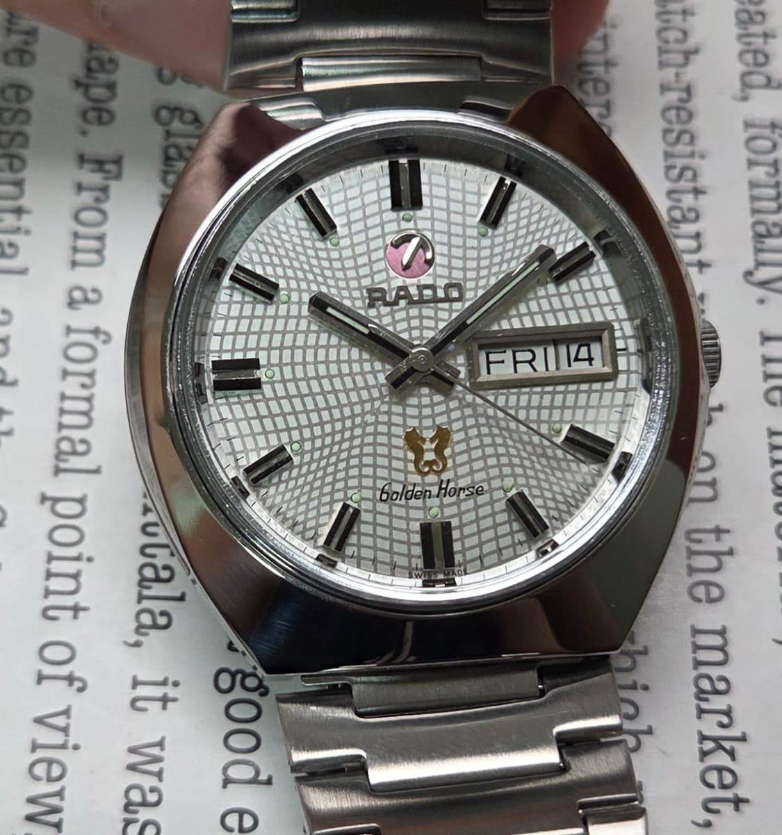 레어] 빈티지 라도 골든호스 데이데이트 희귀 거미줄판 브레이슬릿 ver. 상품이미지1