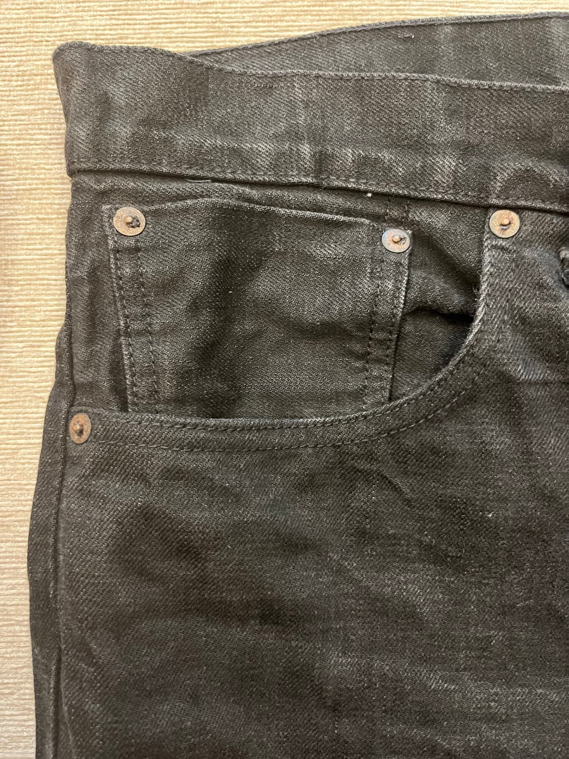 Rrl 로우 스트레이드 블랙 셀비지 상품이미지4