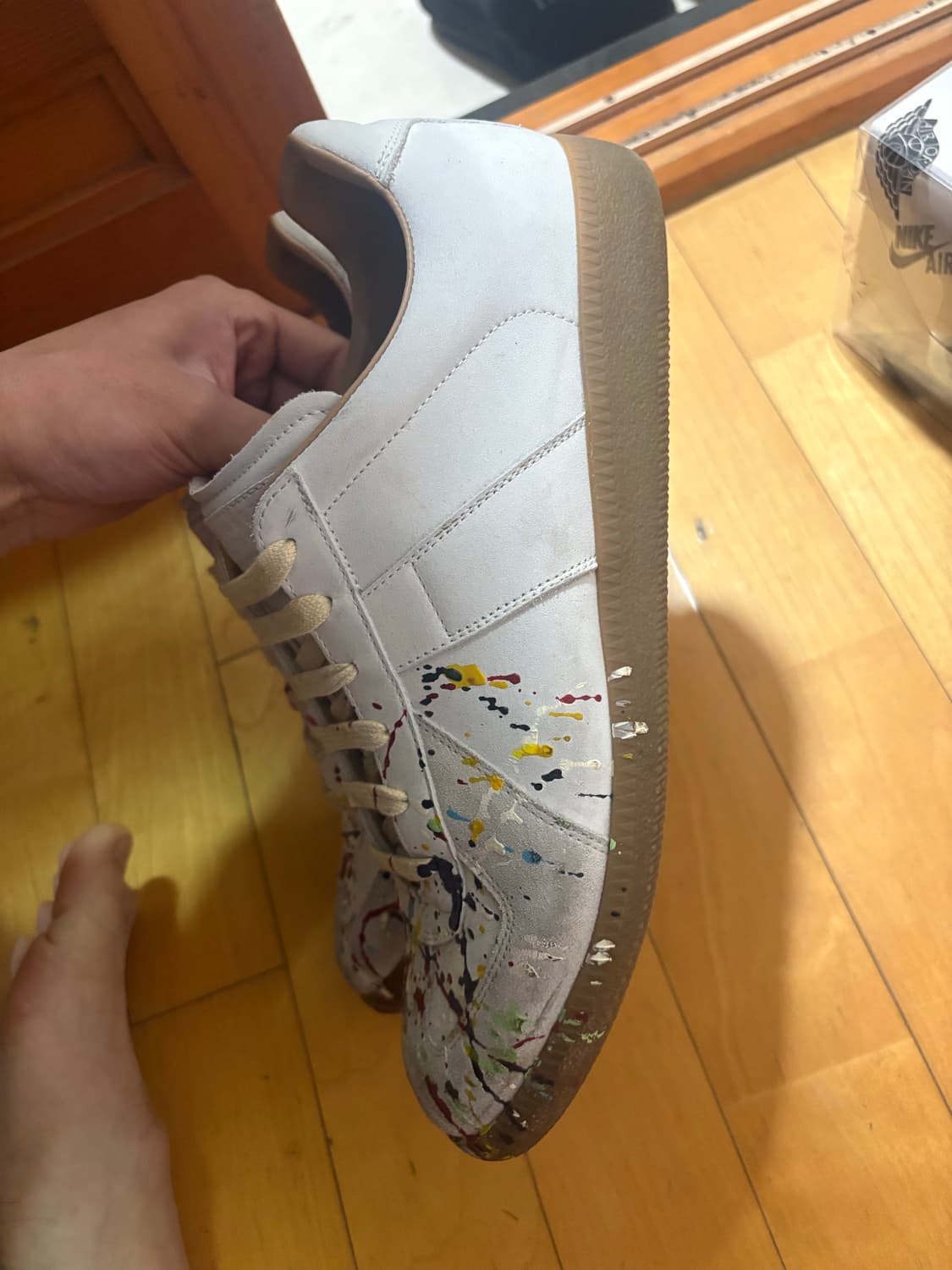 메종 마르지엘라 독일군 페인팅 스니커즈 상품이미지5