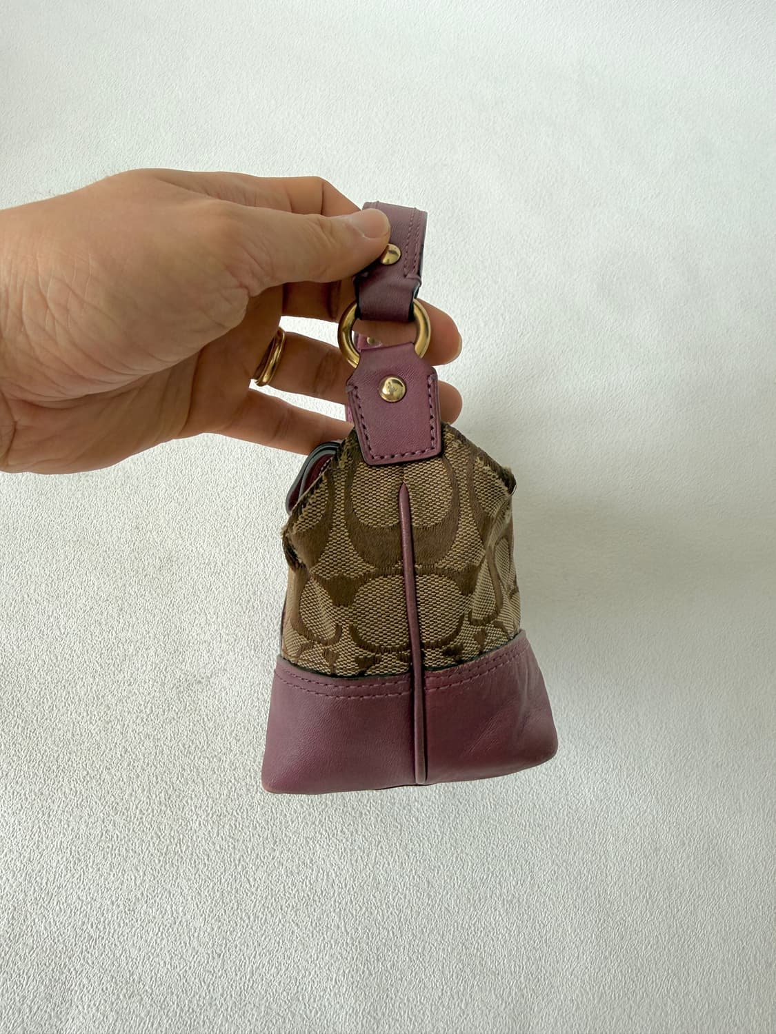 코치(COACH) 모노그램 미니백(원단 손상 있음) 상품이미지4