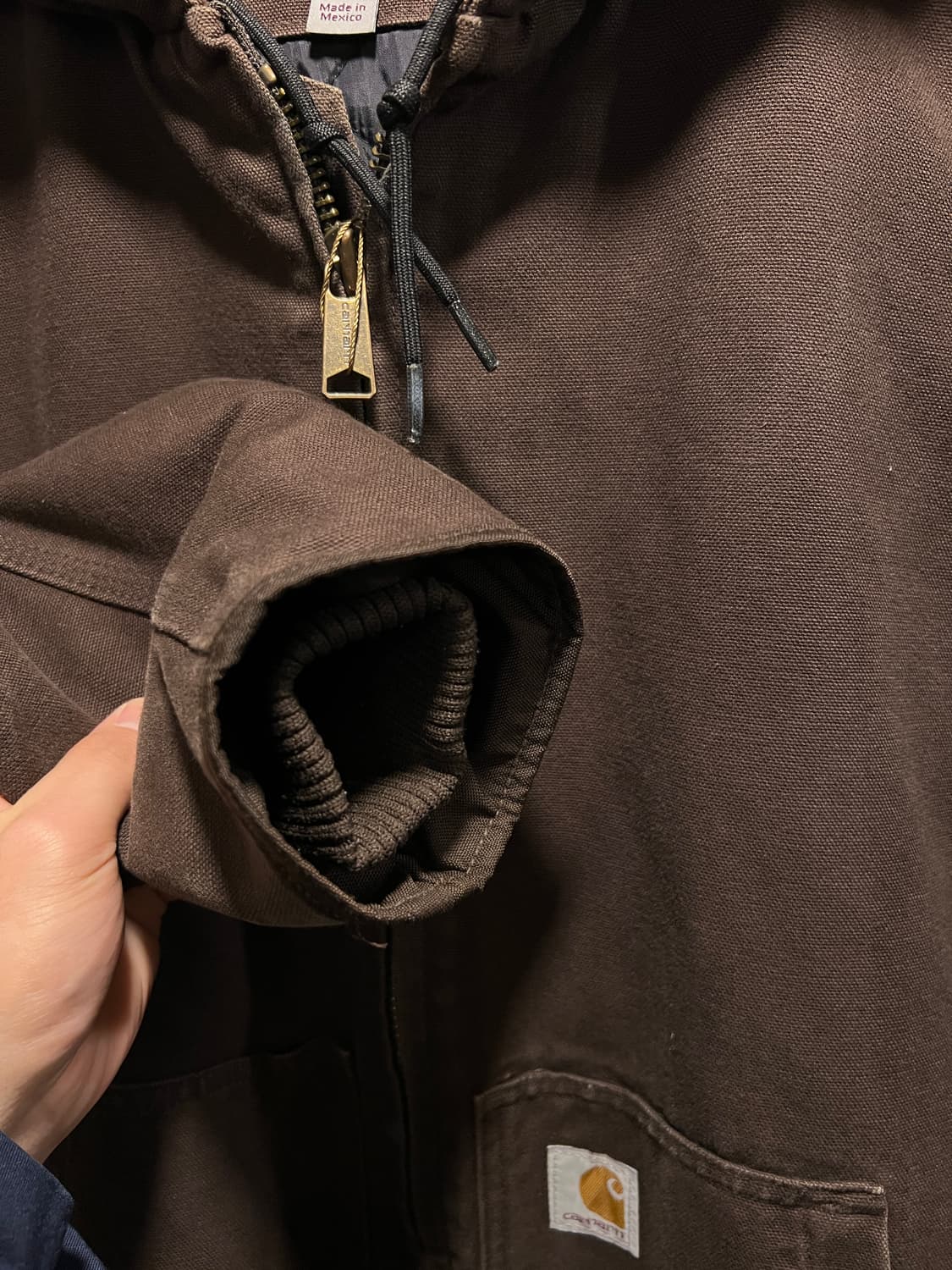 [M]칼하트 USA 다크브라운 캔버스 엑티브 워크 자켓 상품이미지3