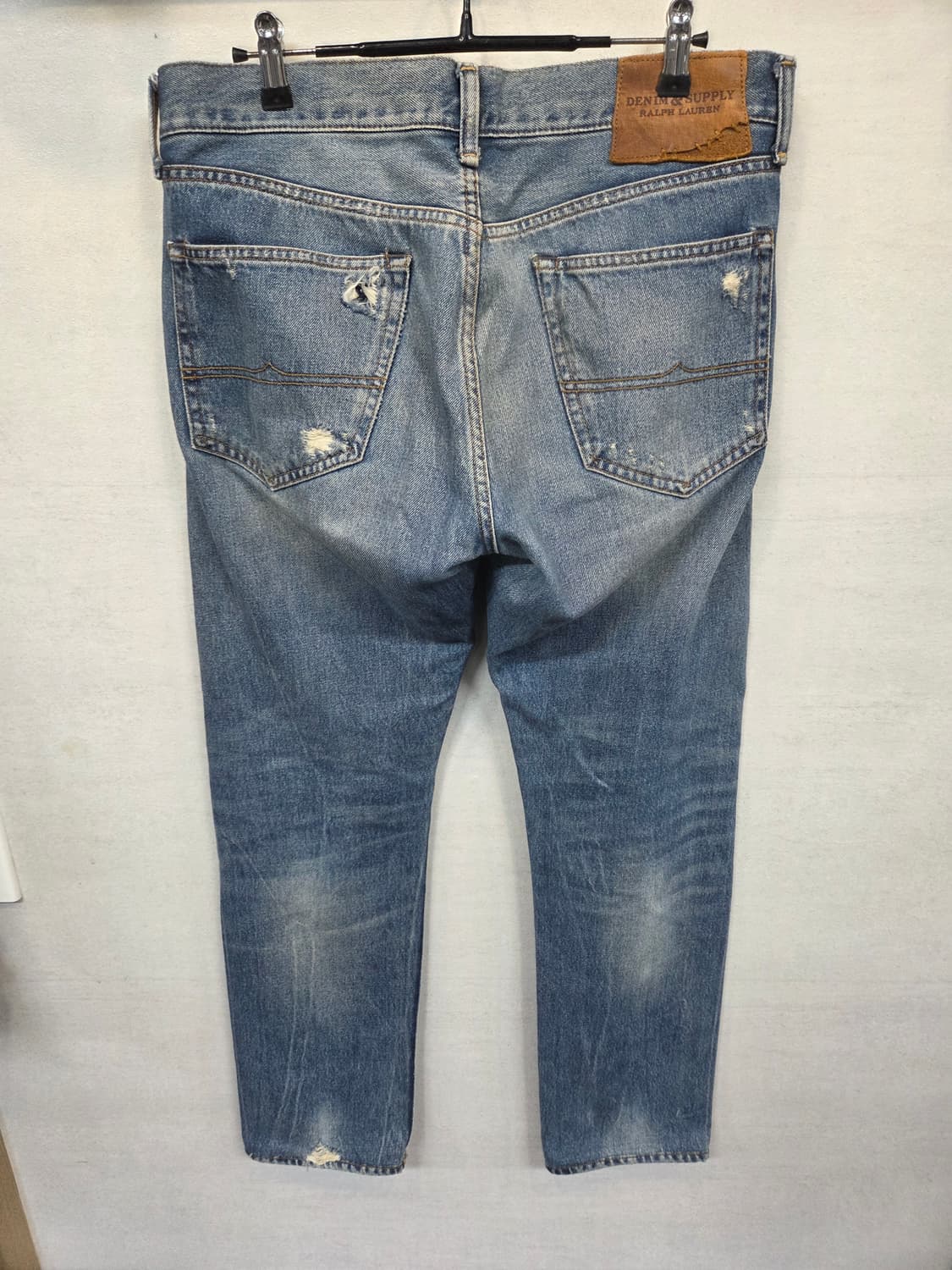 데님앤서플라이 랄프로렌 데미지 패치워크 데님팬츠 32 슬림  상품이미지2