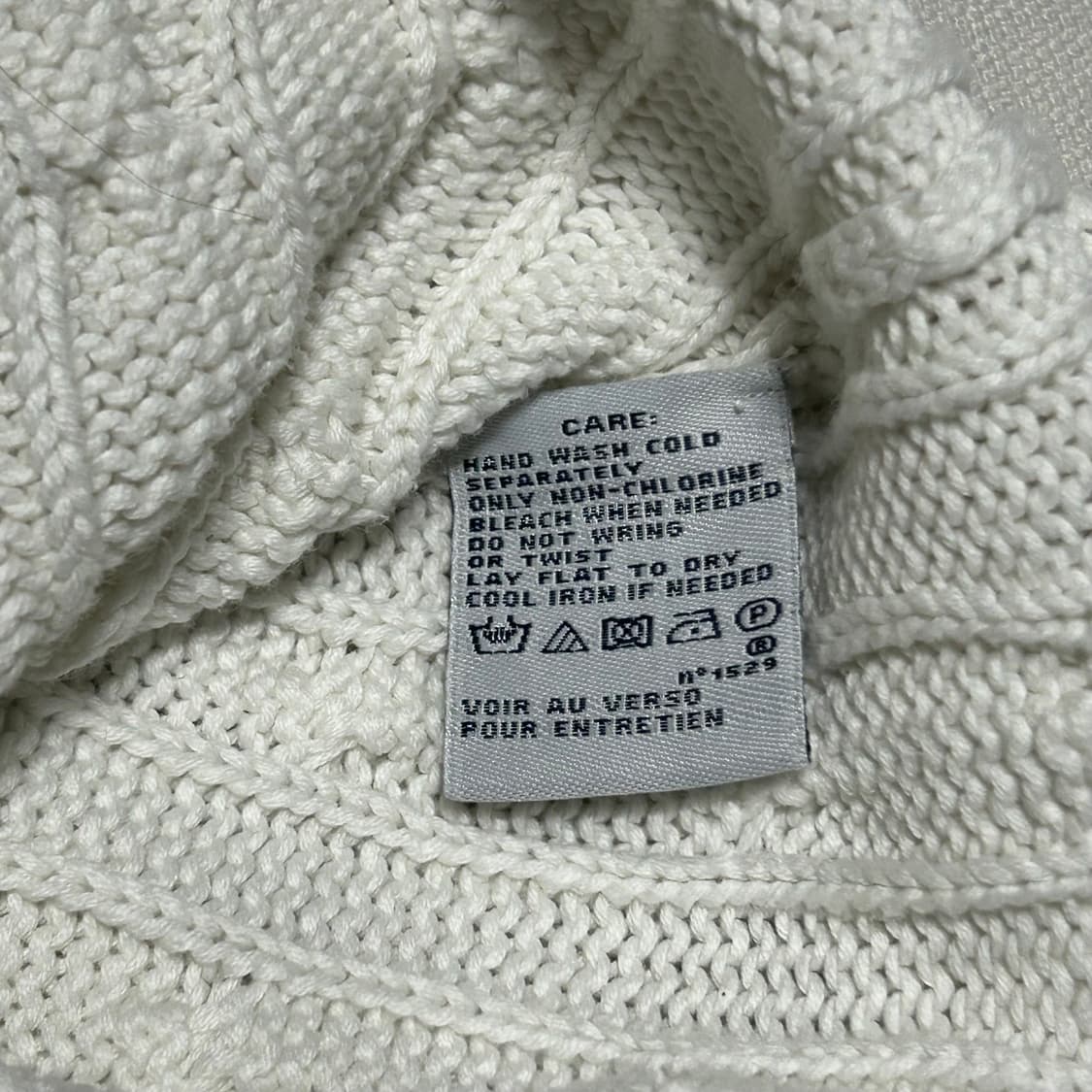 🫶🏻 폴로랄프로렌 스포츠 여성용 화이트 브이넥 니트🫶🏻 상품이미지5