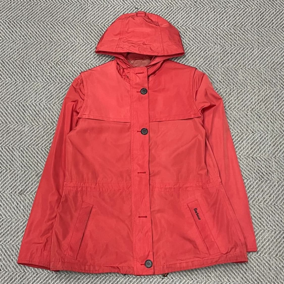 바버 로고 자수 후드 자켓 v0460 상품이미지1