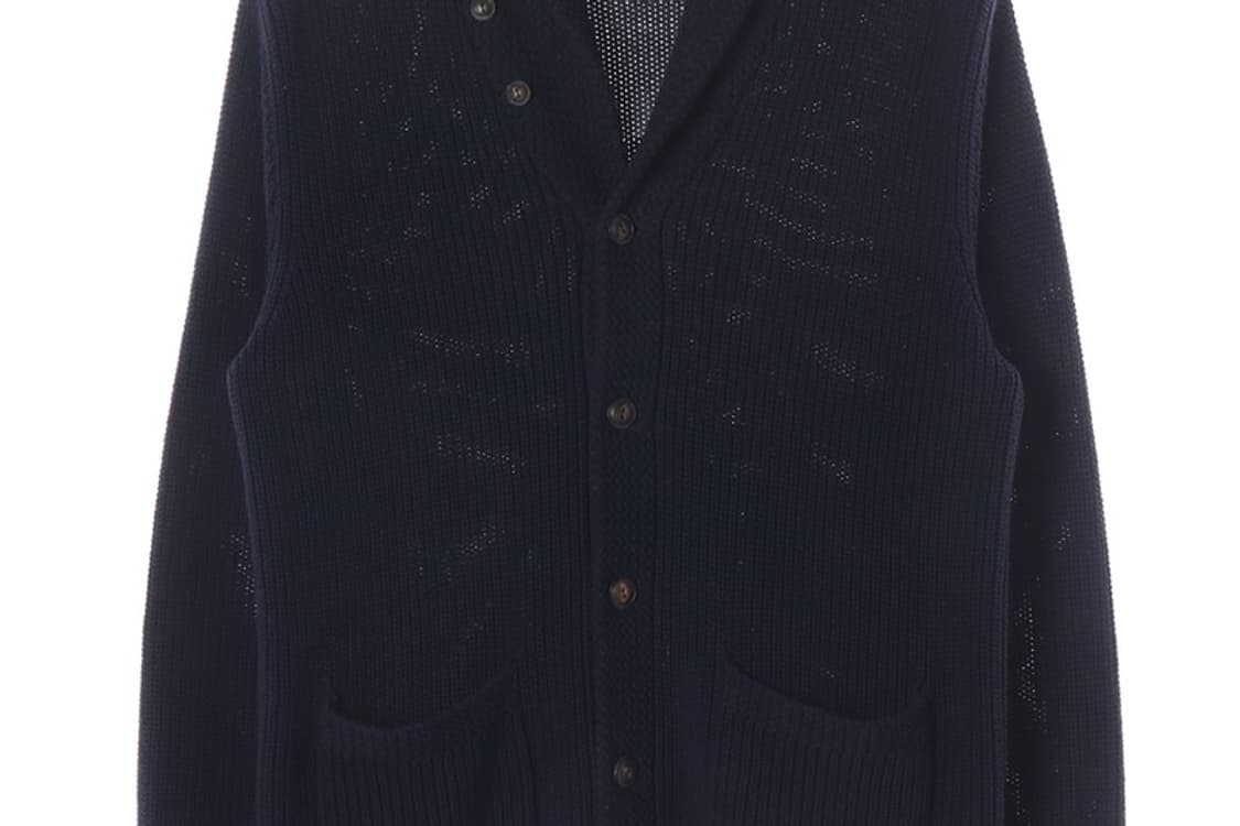 폴로 랄프로렌 코튼 숄칼라 가디건 네이비 L 상품이미지4