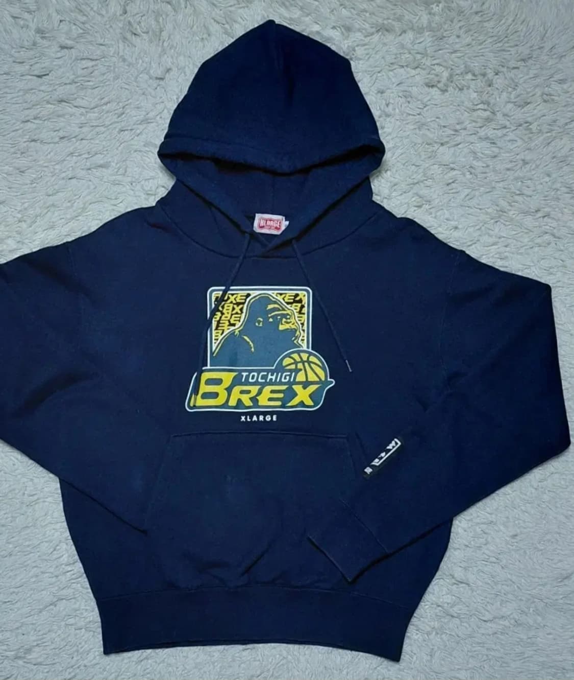 X-LARGE  후드티 네이비 (S) 상품이미지1