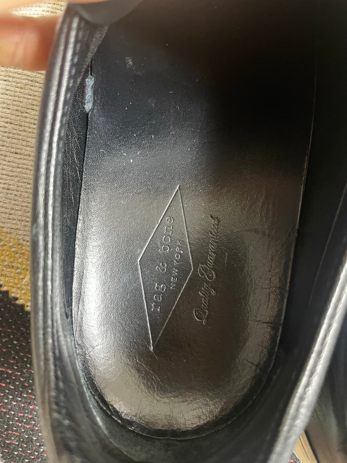 래그앤본(rag&bone) 레더 블랙 스니커즈(42) 상품이미지4