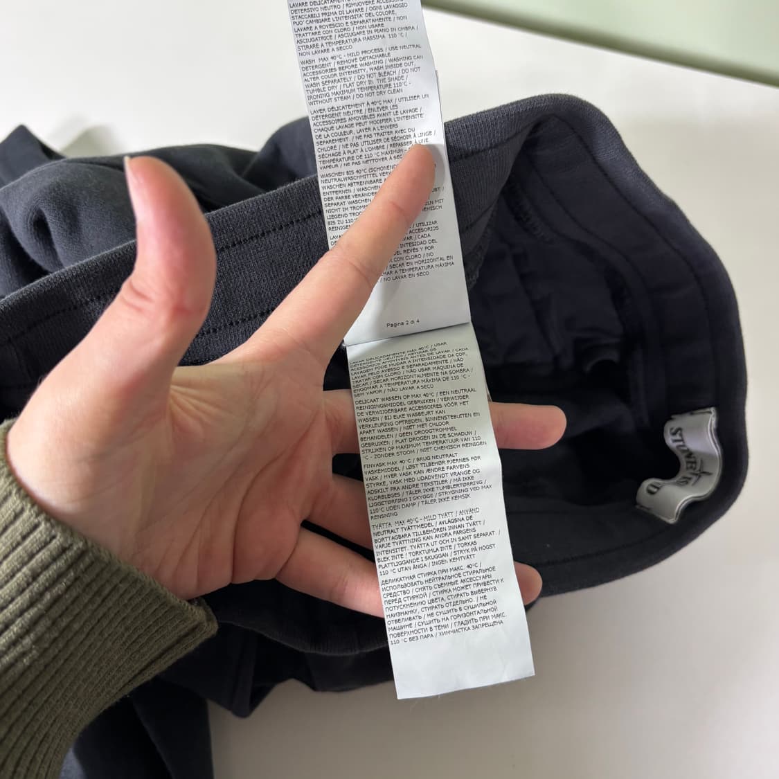 S 스톤아일랜드 먹색 카고 스웻 조거팬츠 상품이미지7