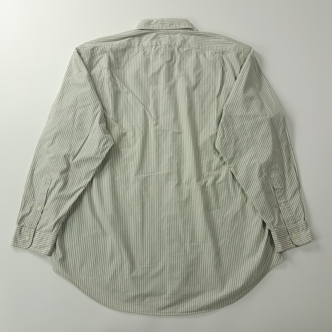 CK614 XL 폴로 90s 그린 멀티 스트라이프 셔츠 남방 상품이미지6