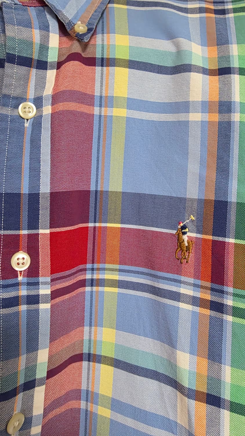 [상태굿] 랄프로렌 옥스포드 마드라스셔츠 / XL 상품이미지3