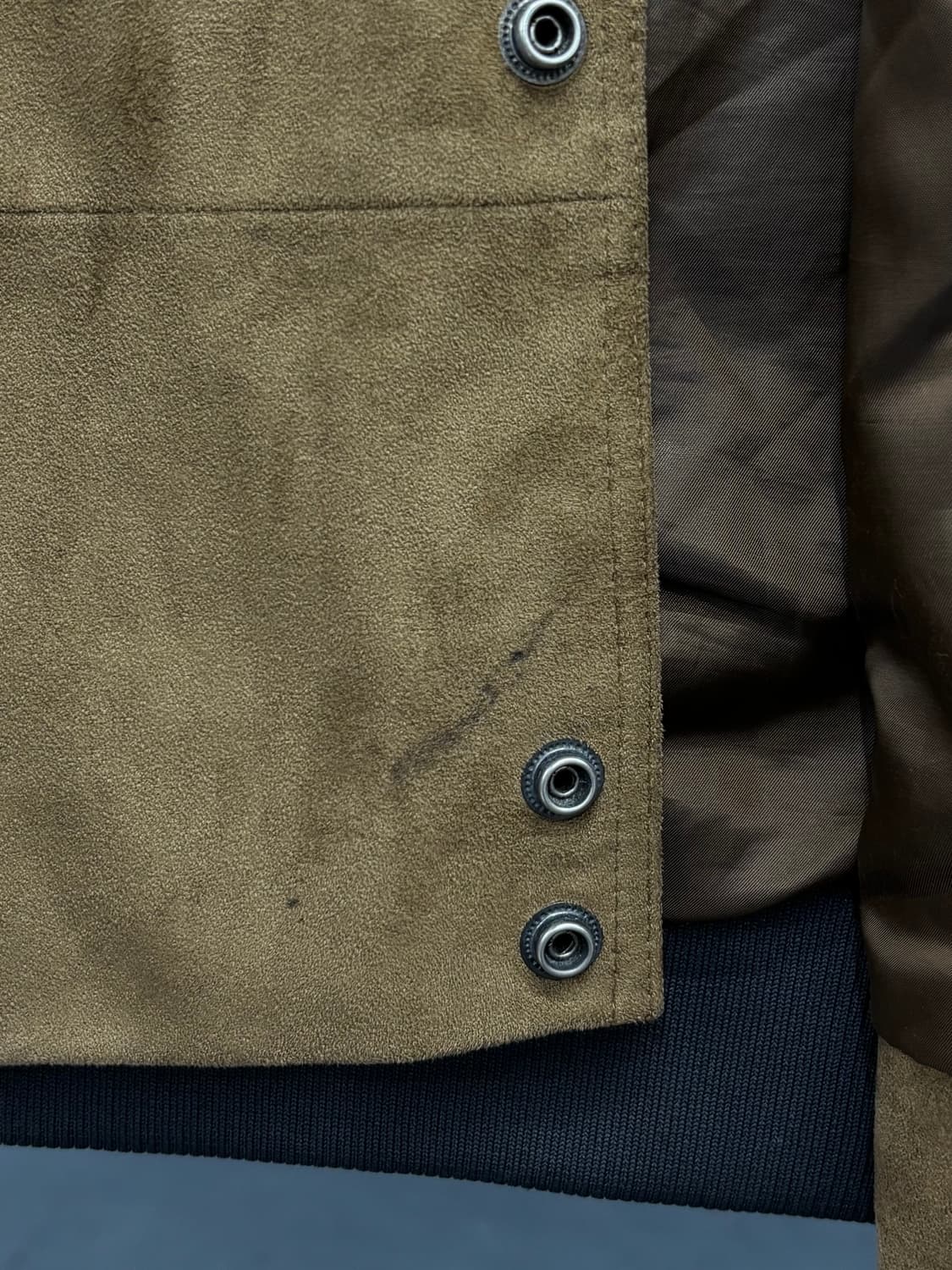 VTG 스웨이드 버튼 바시티 자켓 상품이미지6