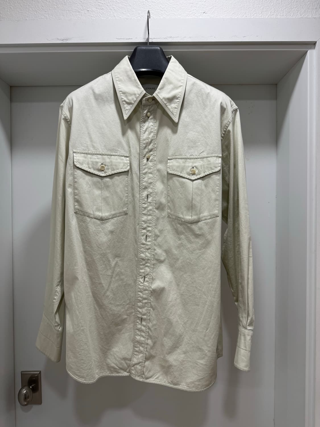 르메르 웨스턴 셔츠 (화이트실버버치 컬러/50사이즈) 상품이미지2