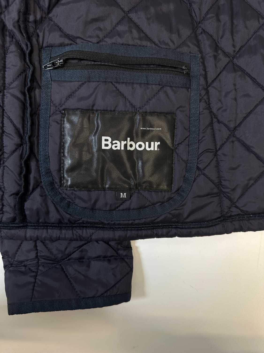 바버 퀼팅 리데스데일 자켓 (네이비m) 상품이미지5