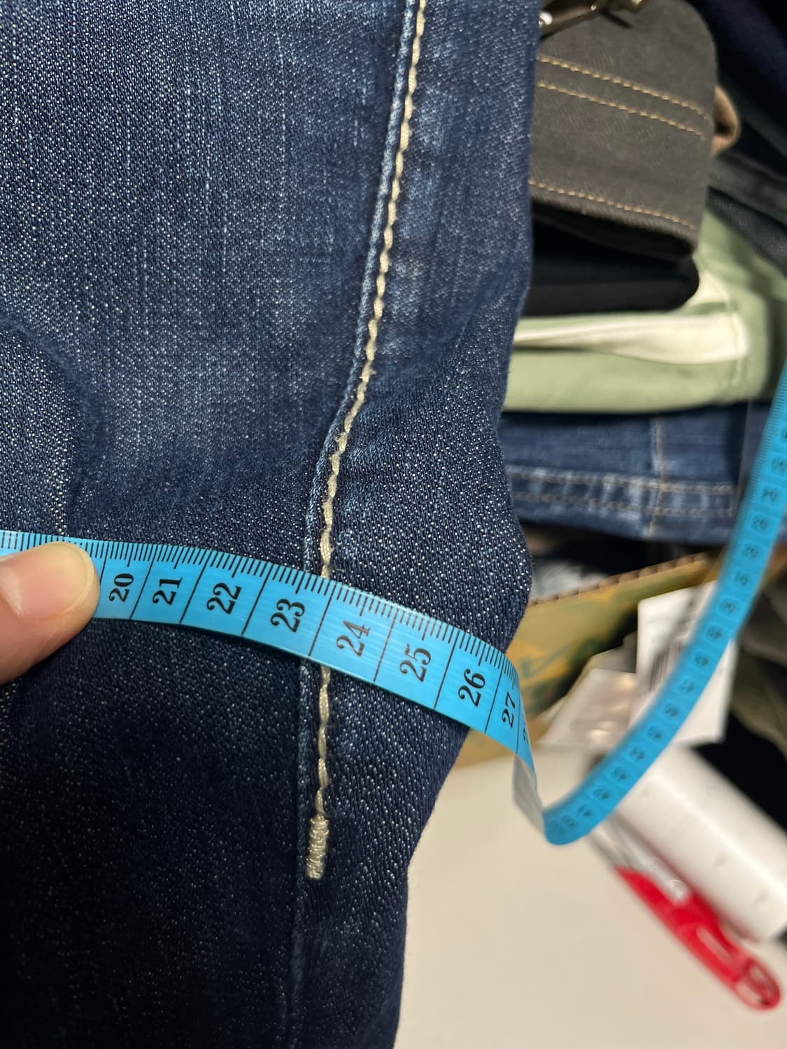 트루릴리젼 y2k 부츠컷 데님 팬츠 청바지 28 상품이미지6