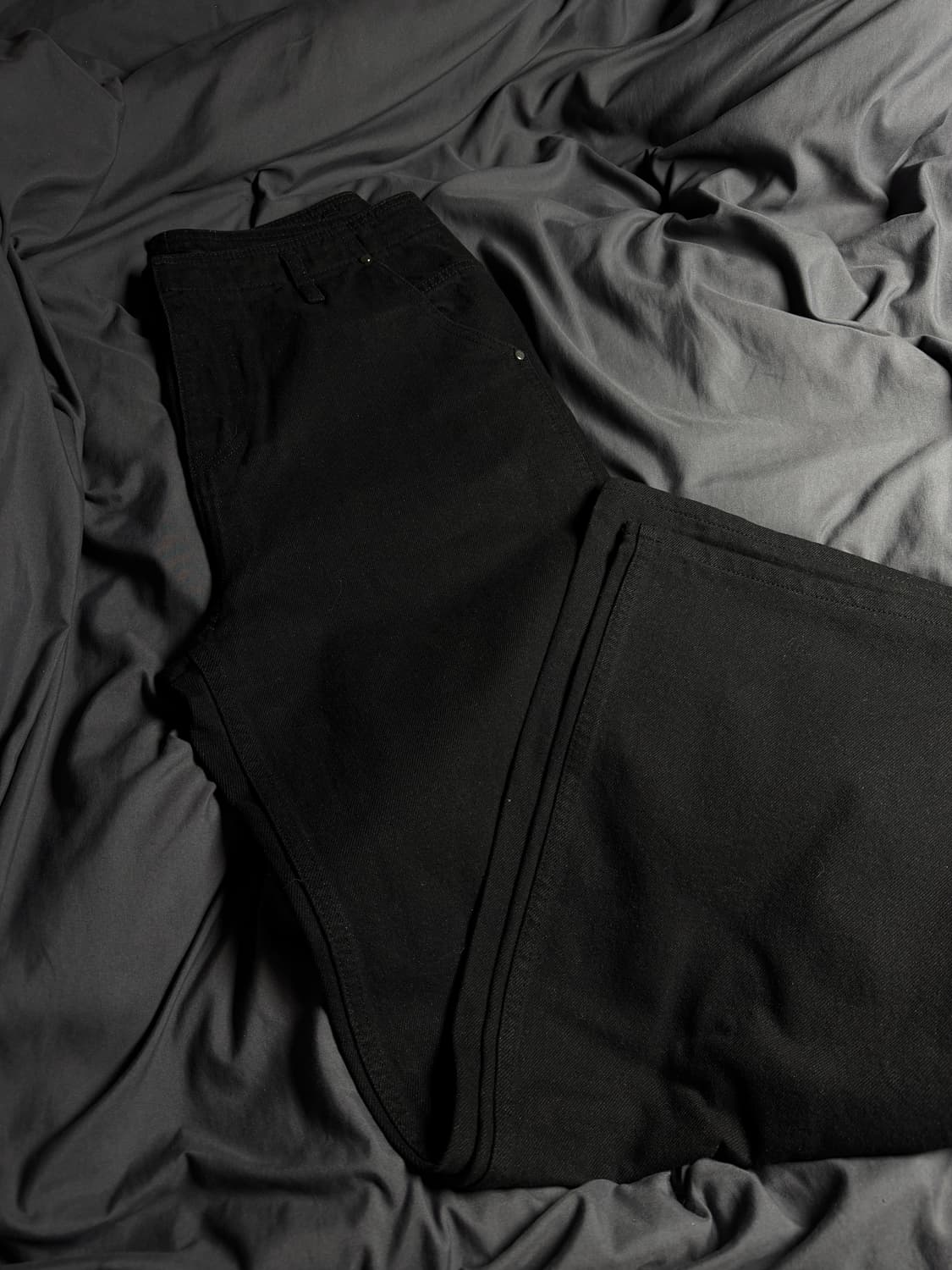 Belier 블랙진 와이드 팬츠 상품이미지1