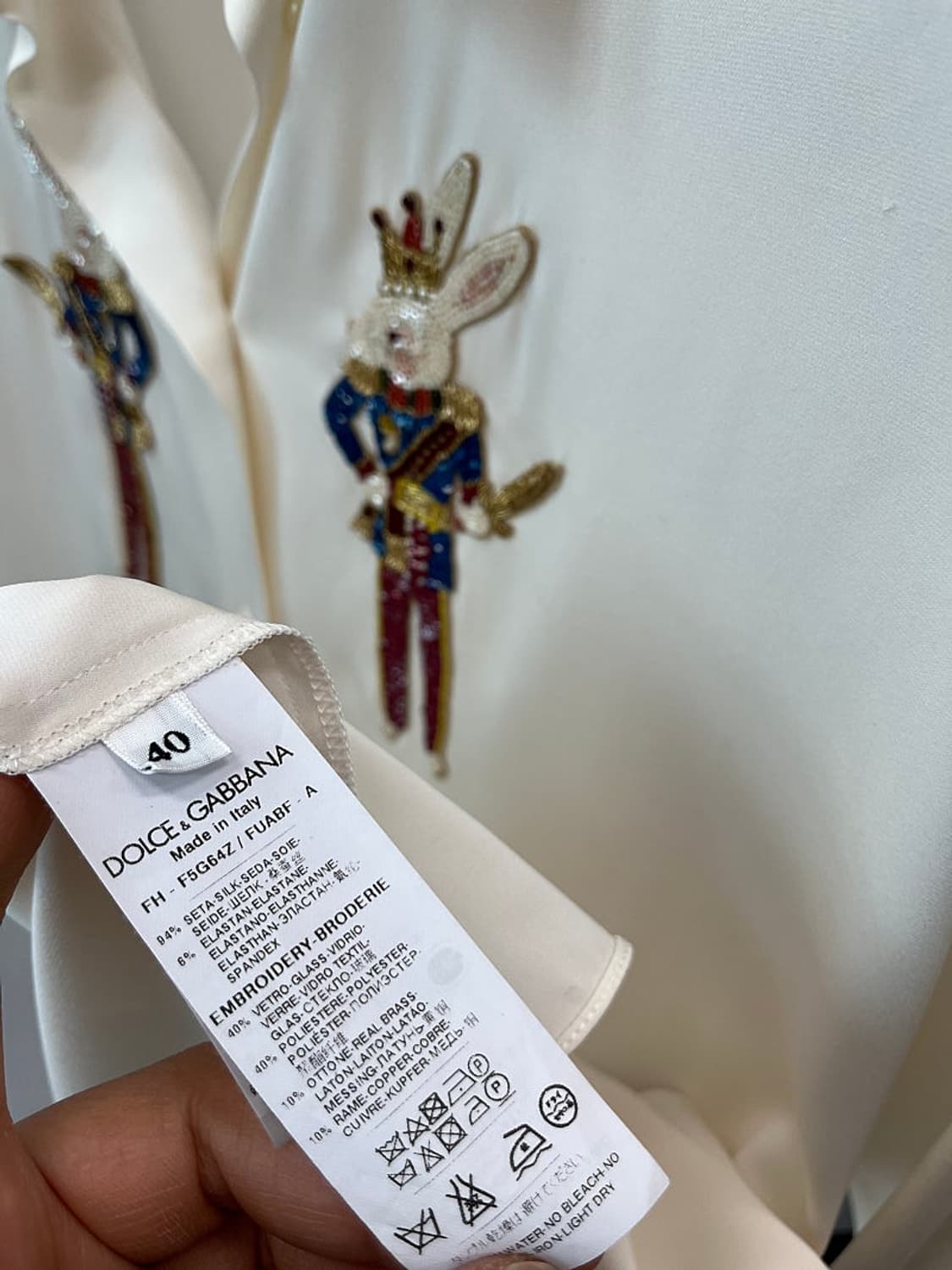 여) 돌체앤가바나 실크 블라우스  상품이미지6