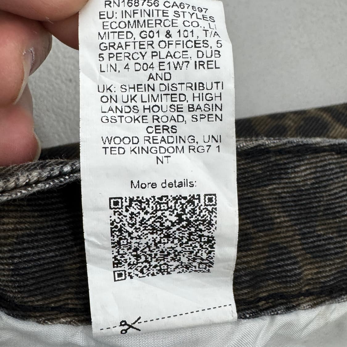 레오파드 와이드 빈티지 코튼팬츠 상품이미지8