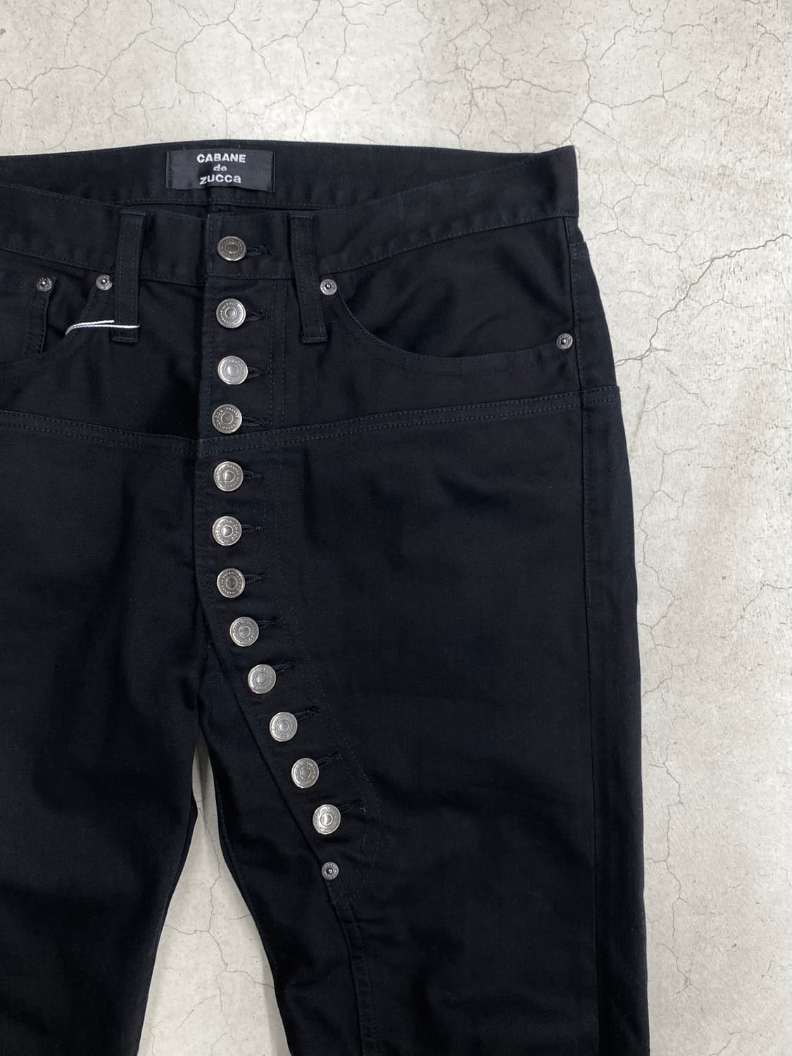 카반드주카 비대칭 버튼 팬츠 상품이미지4