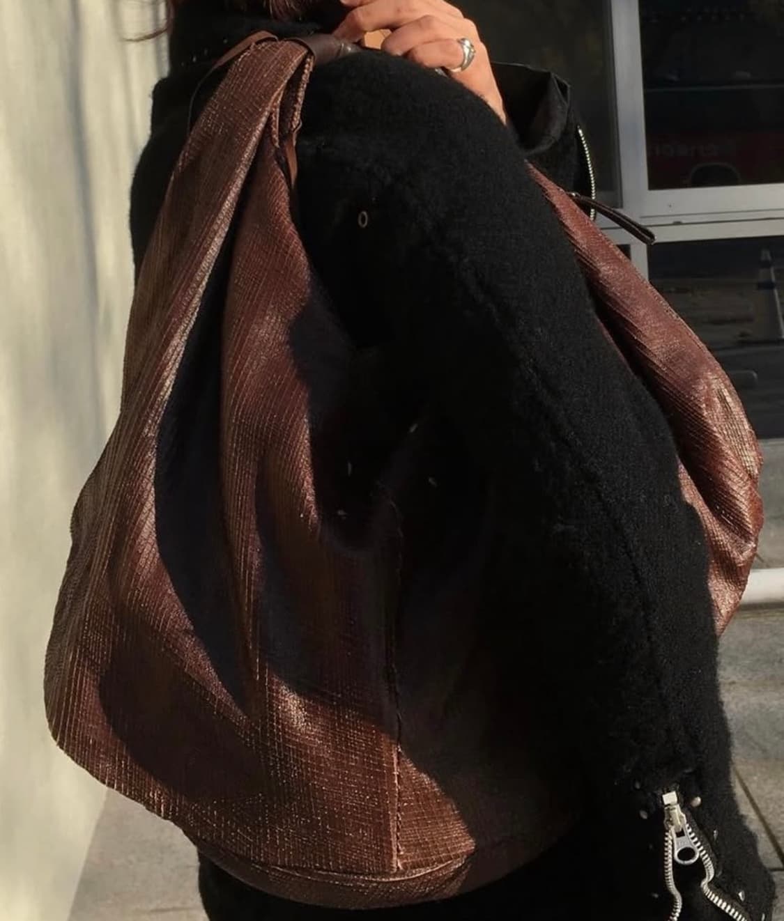 (Archive) 마르지엘라 브라운 가죽 숄더백 상품이미지8