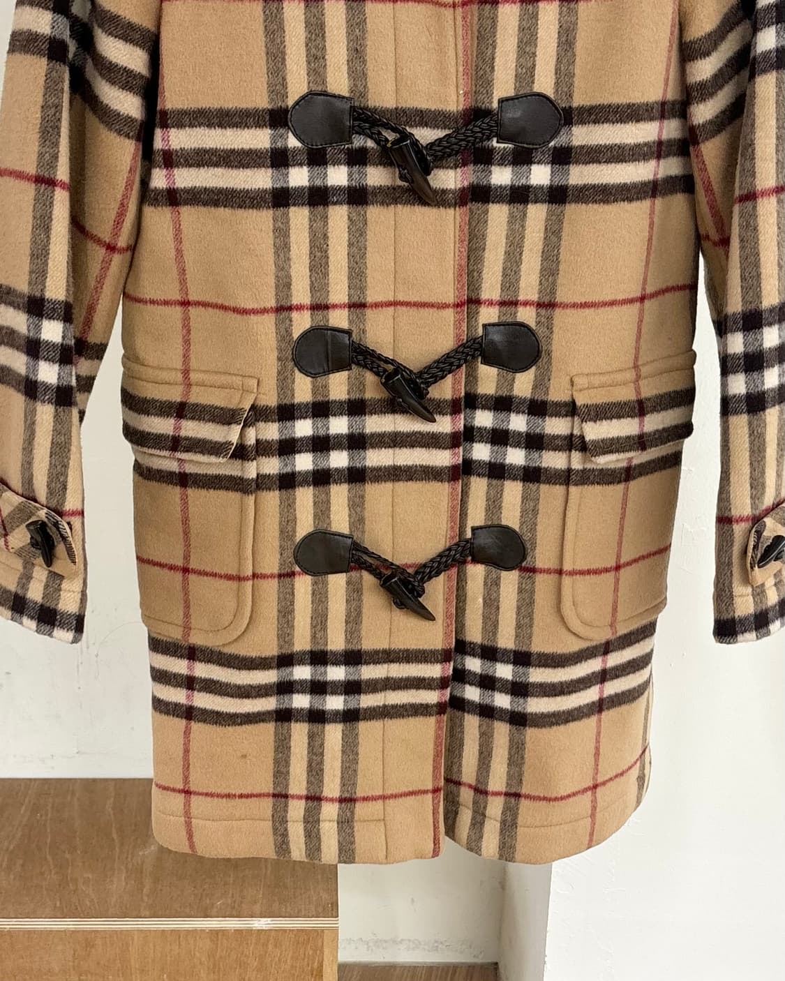 버버리 노바 체크 울 더플 코트 상품이미지5