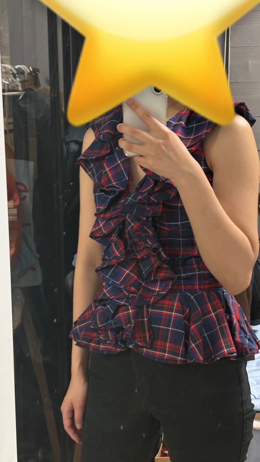 랄프로렌 체크 슬리브리스 상품이미지5